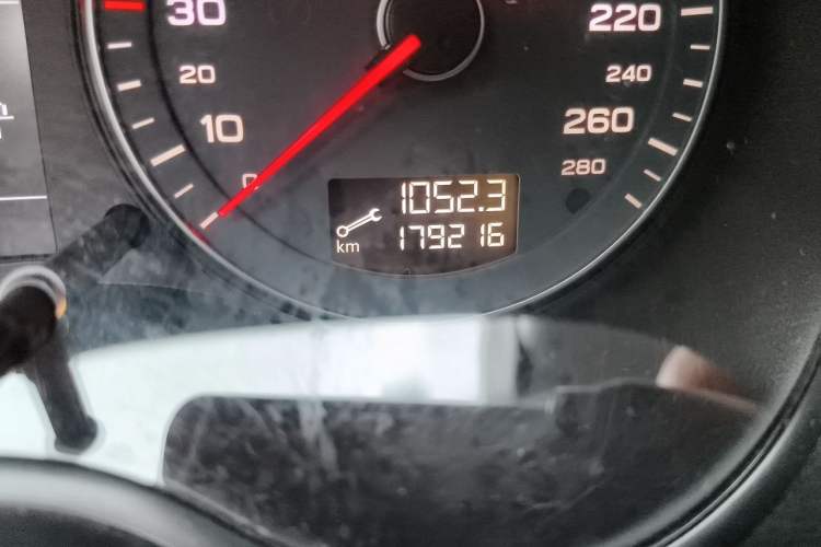 Used Audi A3 2010 Sportback 1.8T Luxury Model Odometer Close Up