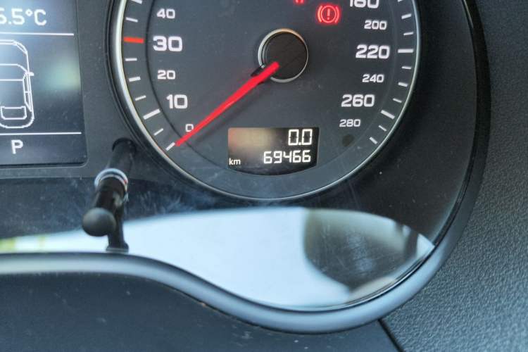 Used Audi A3 2010 Sportback 1.8T Luxury Model Odometer Close Up