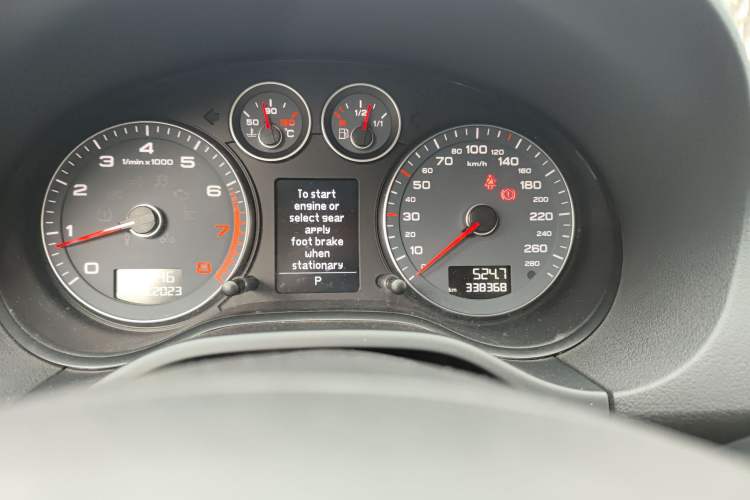 Used Audi A3 2010 Sportback 1.4T Luxury Model Odometer Close Up