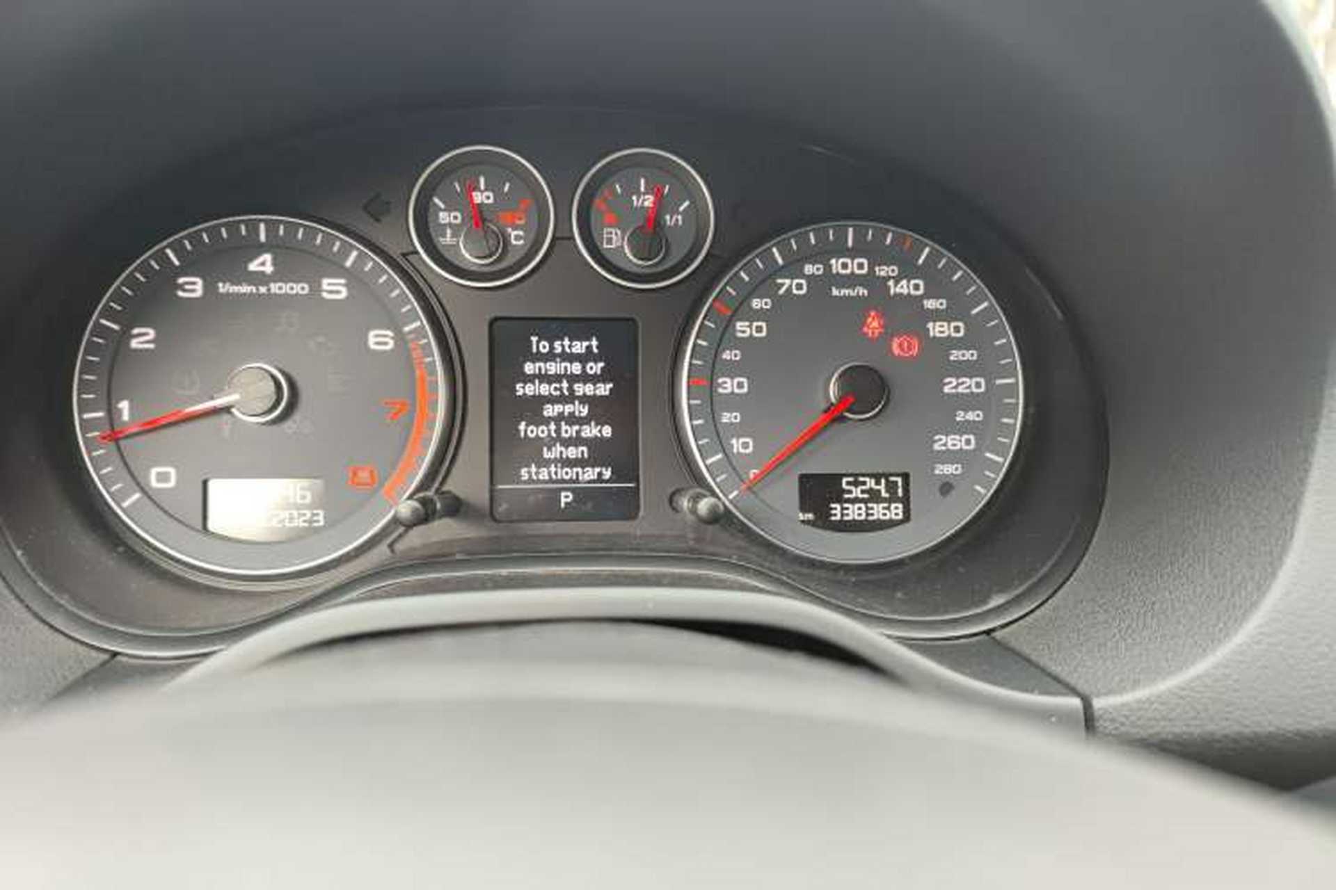 Used Audi A3 2010 Sportback 1.4T Luxury Model Odometer Close Up