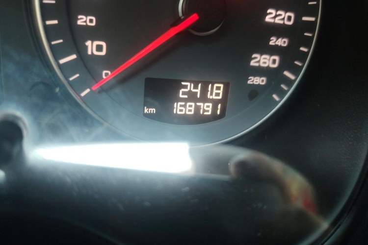 Used Audi A3 2010 Sportback 1.8T Luxury Model Odometer Close Up