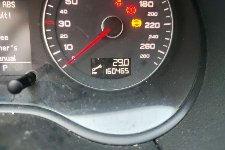 Used Audi A3 2010 Sportback 1.4T Comfort Model Odometer Close Up