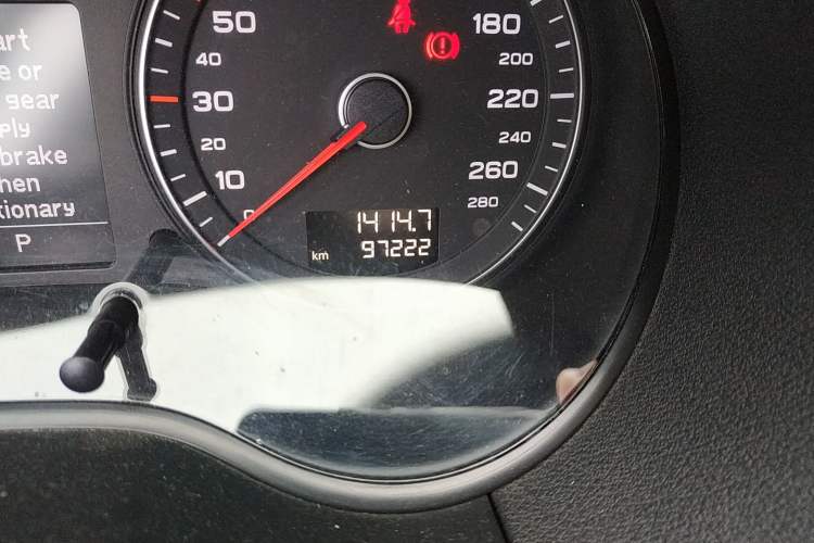 Used Audi A3 2010 Sportback 1.8T Luxury Model Odometer Close Up