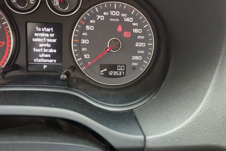 Used Audi A3 2010 Sportback 1.8T Luxury Model Odometer Close Up
