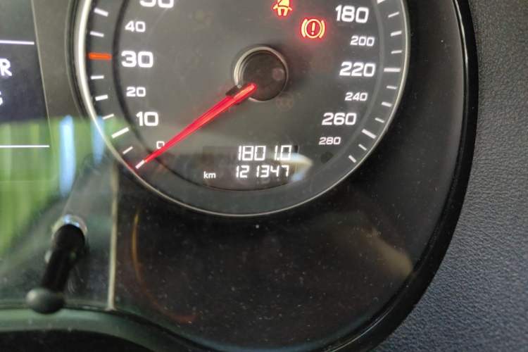 Used Audi A3  Odometer Close Up