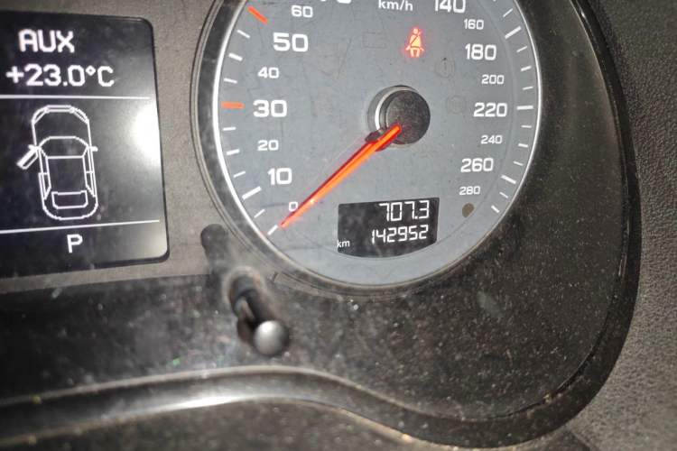 Used Audi A3 2012 Sportback 1.4T Comfort Model Odometer Close Up