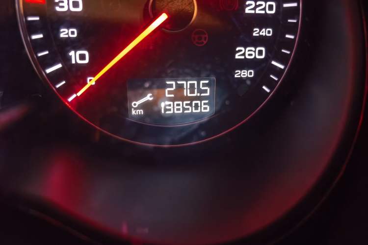 Used Audi A3 2012 Sportback 1.4T Comfort Model Odometer Close Up
