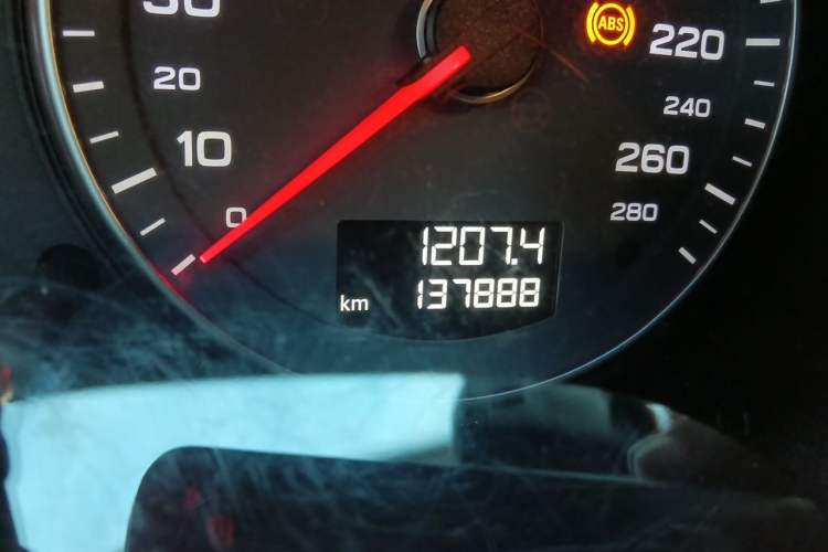 Used Audi A3 2012 Sportback 1.4T Comfort Model Odometer Close Up