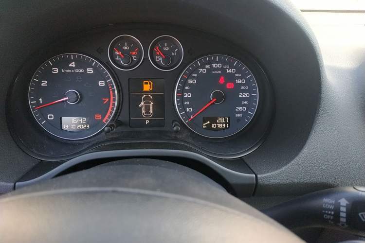 Used Audi A3 2012 Sportback 1.4T Technology Model Odometer Close Up