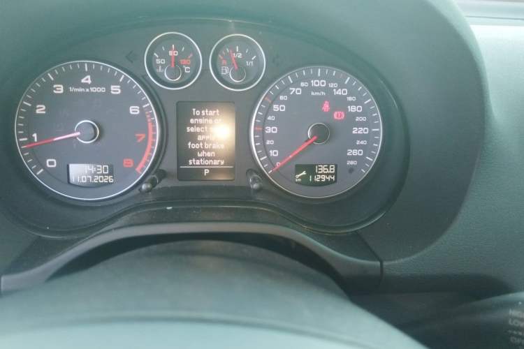 Used Audi A3 2012 Sportback 1.4T Luxury Model Odometer Close Up