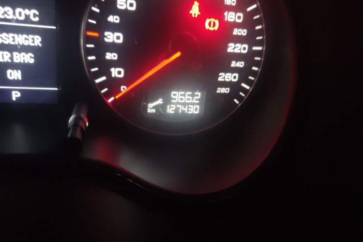 Used Audi A3 2012 Sportback 1.4T Comfort Model Odometer Close Up