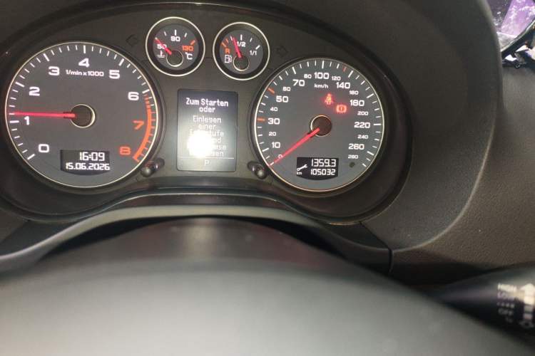 Used Audi A3 2012 Sportback 1.4T Technology Model Odometer Close Up