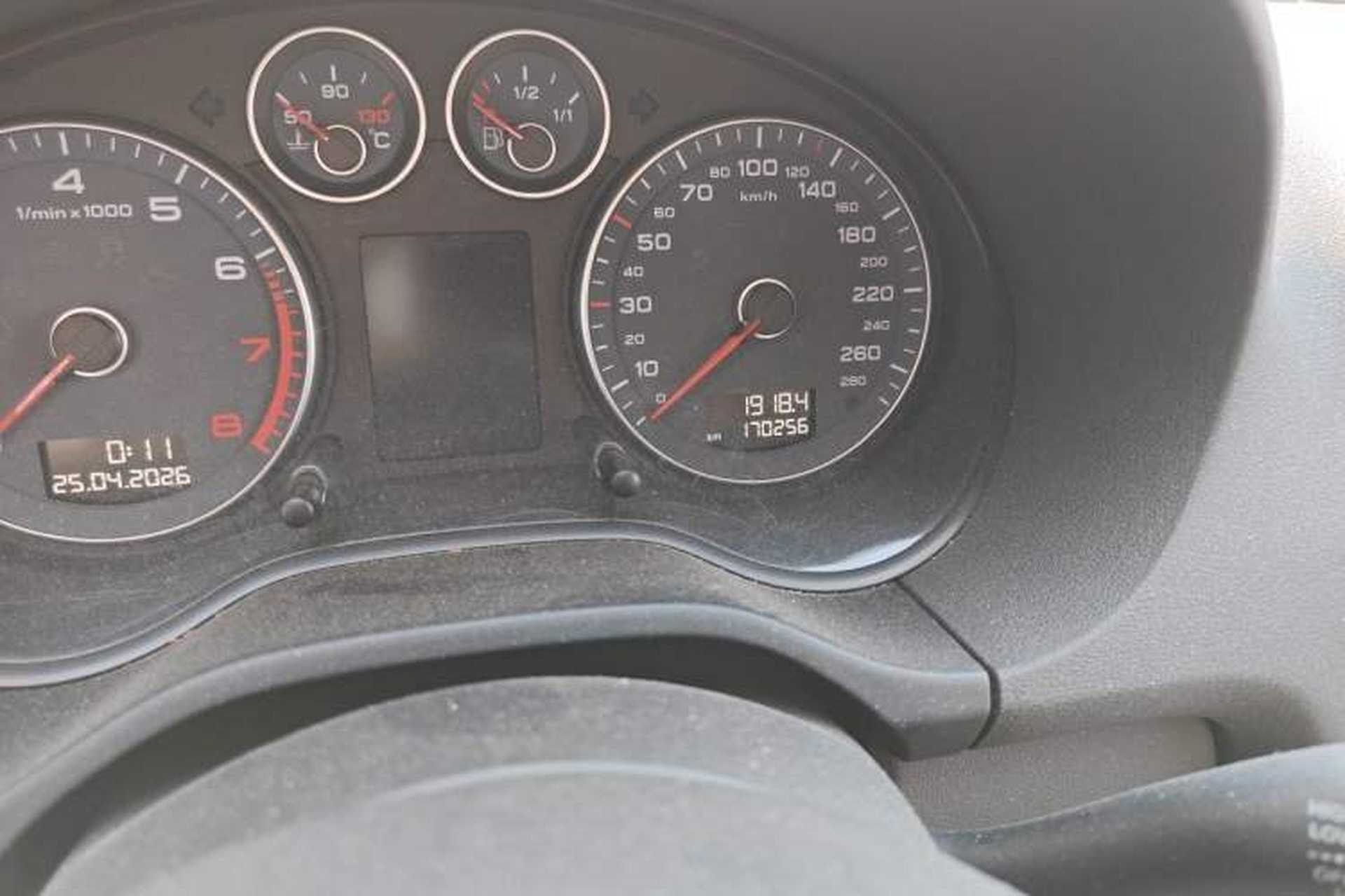Used Audi A3 2012 Sportback 1.8T Luxury Model Odometer Close Up