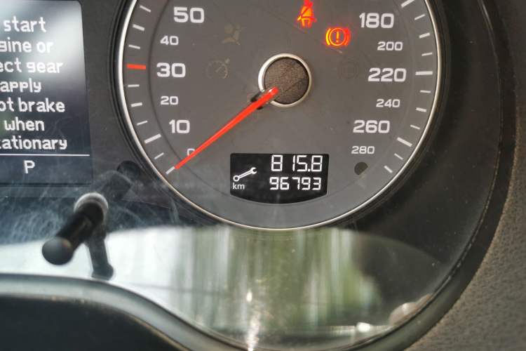 Used Audi A3 2012 Sportback 1.8T Luxury Model Odometer Close Up