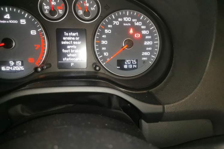 Used Audi A3 2012 Sportback 1.4T Luxury Model Odometer Close Up