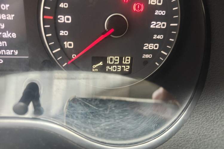 Used Audi A3 2012 Sportback 1.4T Luxury Model Odometer Close Up