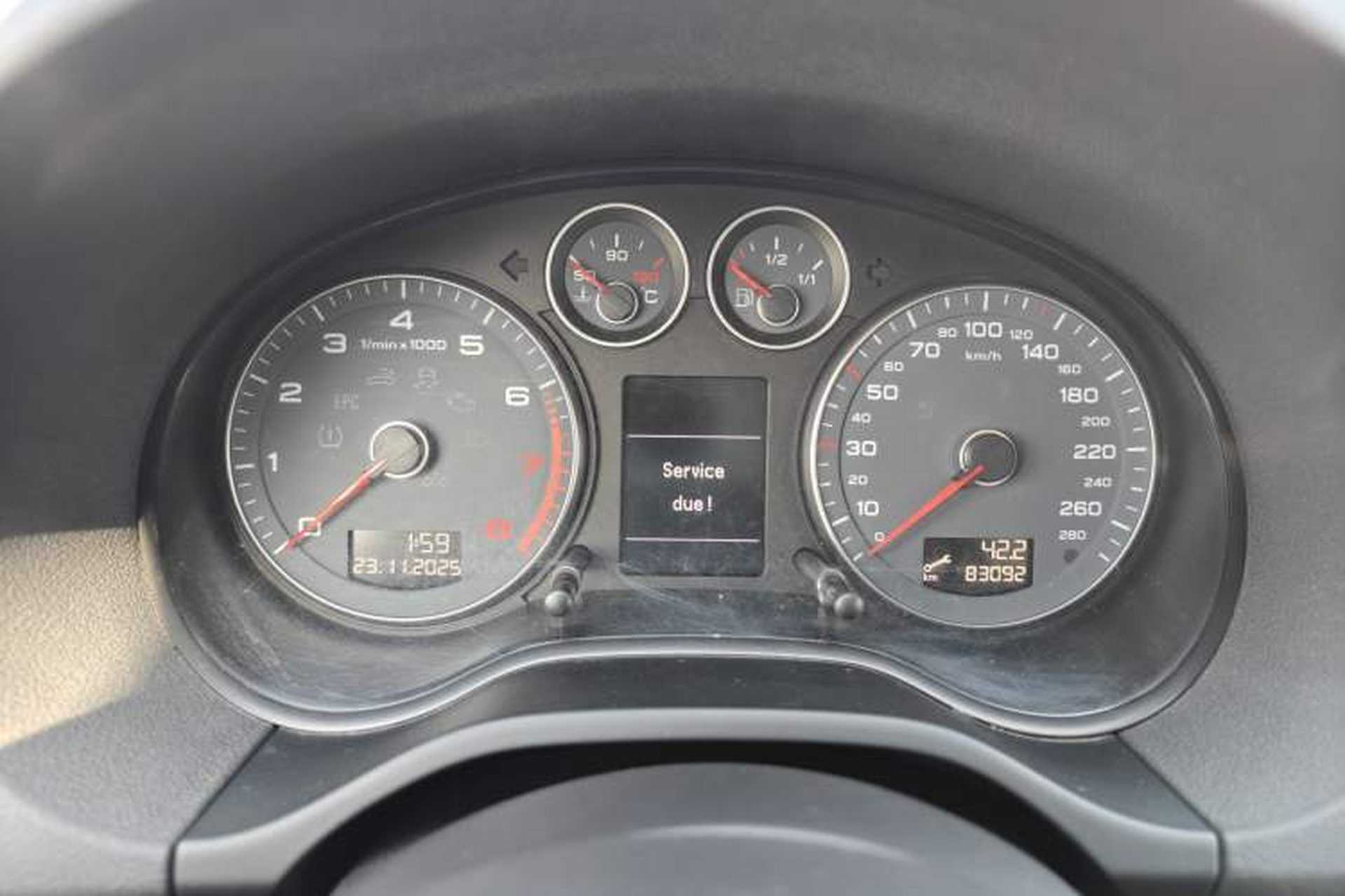 Used Audi A3 2013 Sportback 30 TFSI Comfort Model Odometer Close Up