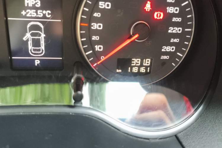 Used Audi A3 2013 Sportback 30 TFSI Comfort Model Odometer Close Up