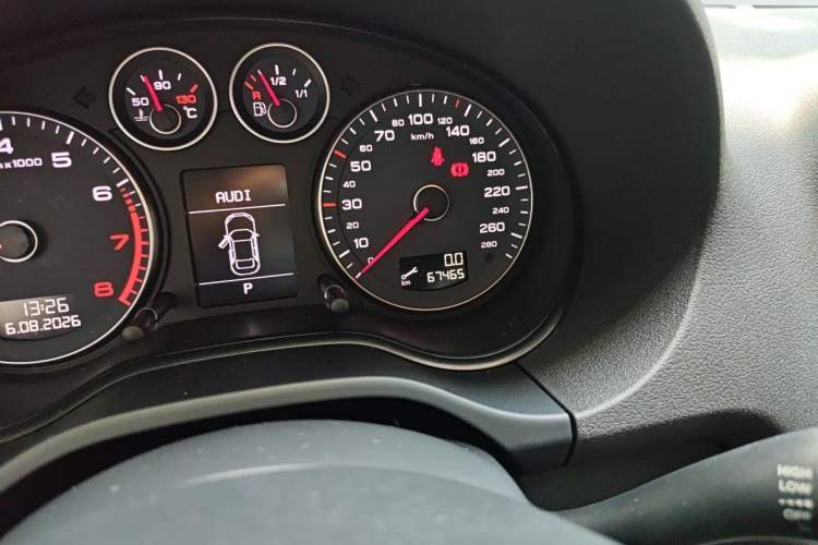 Used Audi A3 2013 Sportback 30 TFSI Comfort Model Odometer Close Up
