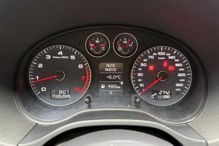 Used Audi A3 2013 Sportback 35 TFSI Luxury Model Odometer Close Up