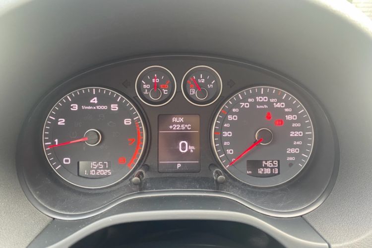 Used Audi A3 2013 Sportback 35 TFSI Luxury Model Odometer Close Up