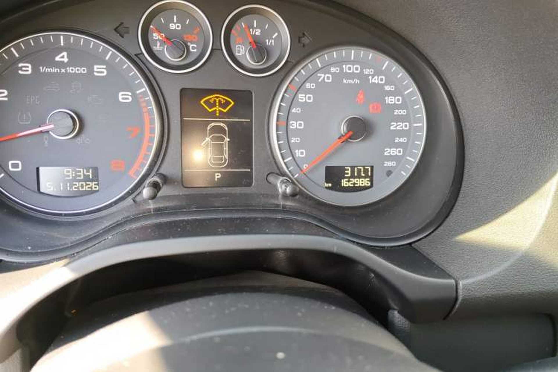 Used Audi A3 2013 Sportback 35 TFSI Luxury Model Odometer Close Up
