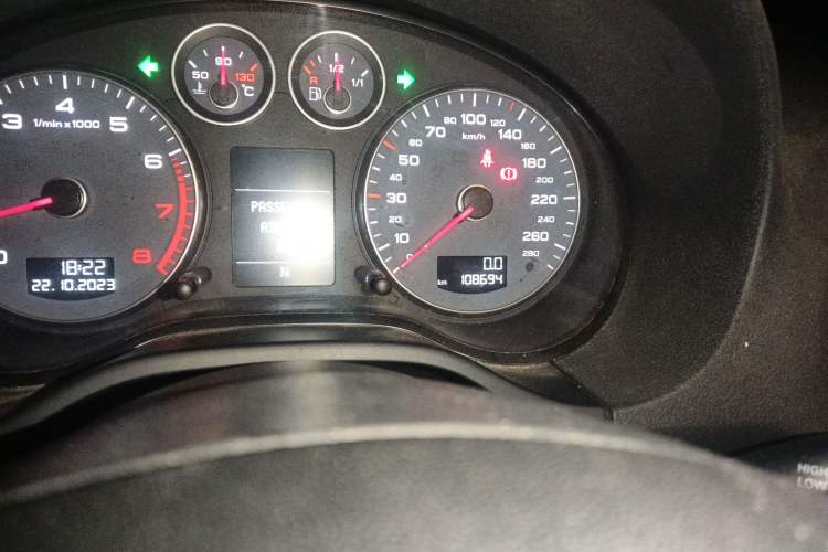 Used Audi A3 2013 Sportback 35 TFSI Luxury Model Odometer Close Up