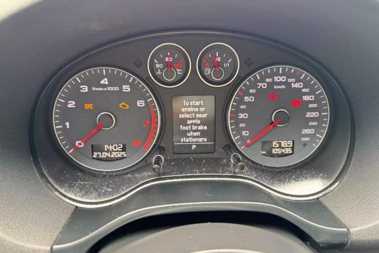 Used Audi A3 2013 Sportback 30 TFSI Comfort Model Odometer Close Up
