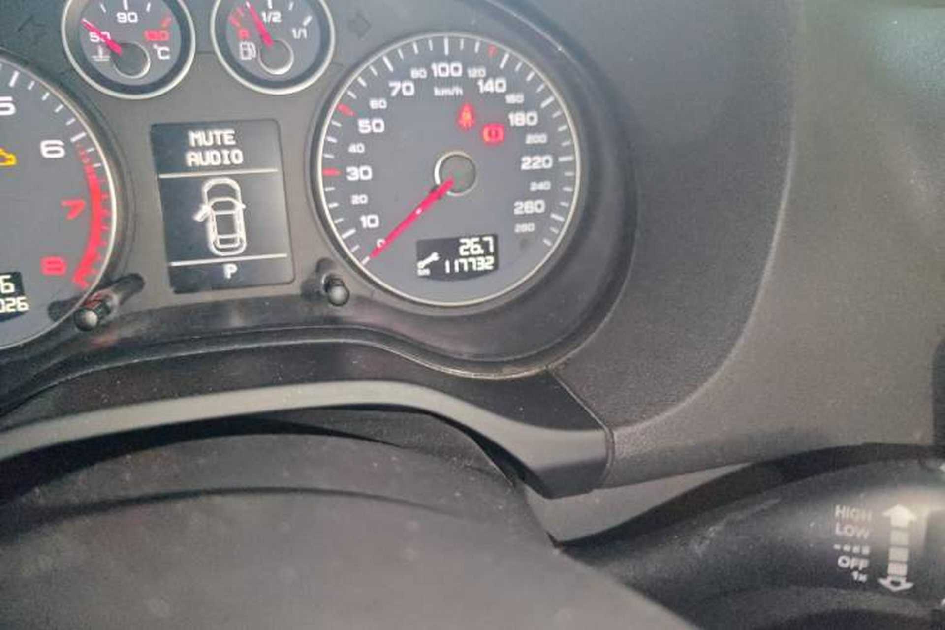 Used Audi A3 2013 Sportback 30 TFSI Luxury Model Odometer Close Up