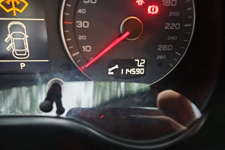 Used Audi A3 2013 Sportback 30 TFSI Luxury Model Odometer Close Up