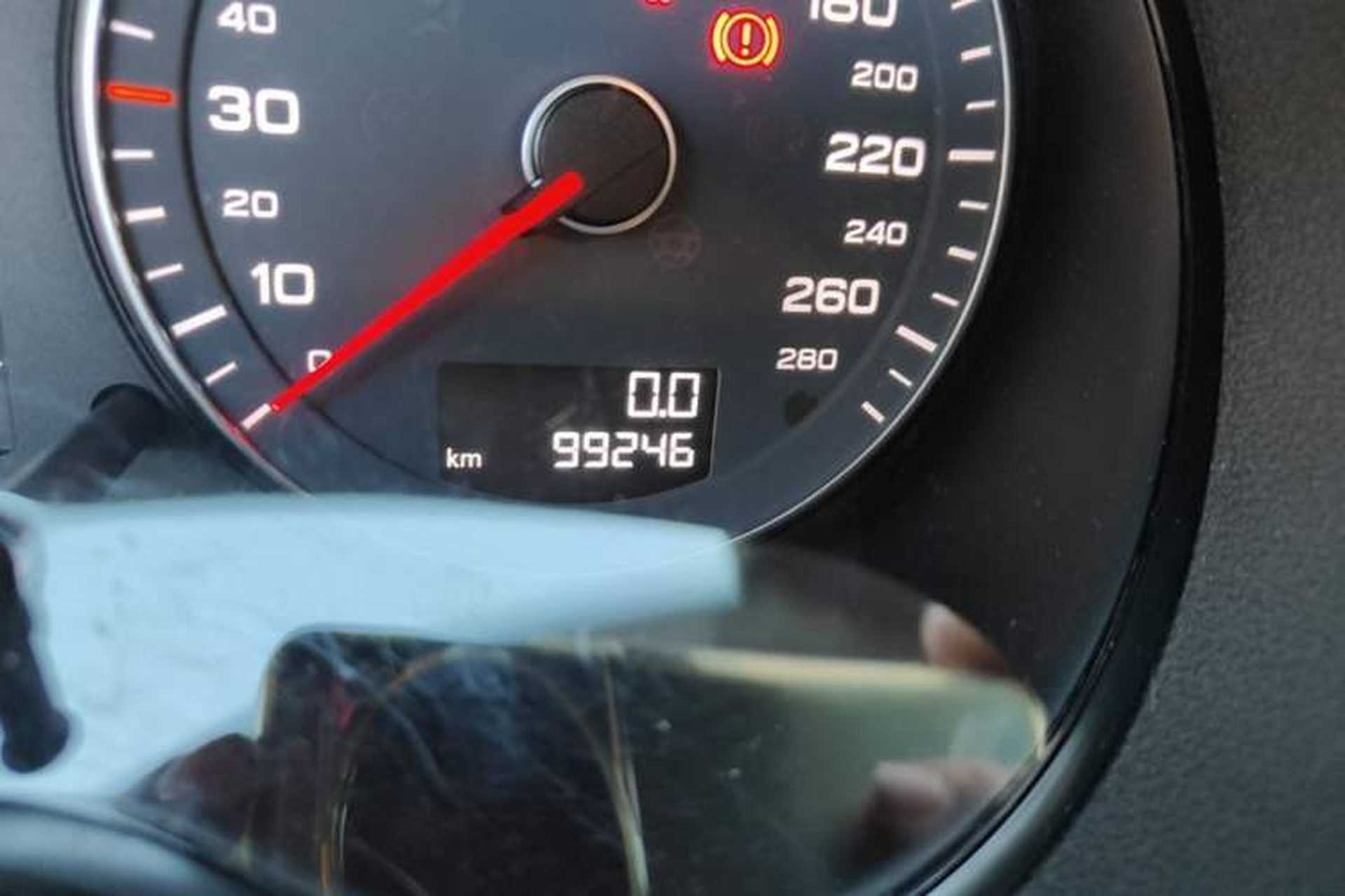 Used Audi A3 2013 Sportback 30 TFSI Comfort Model Odometer Close Up