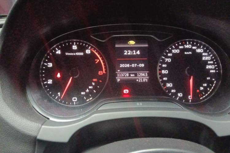 Used Audi A3 2014 Sportback 40 TFSI S line Comfort Model Odometer Close Up