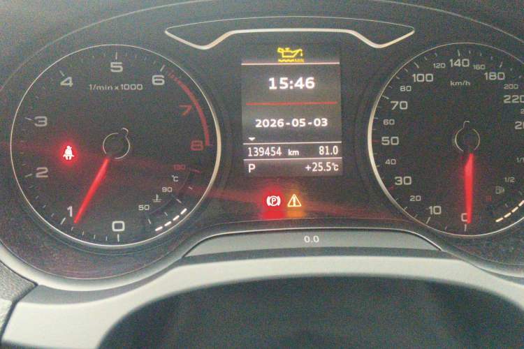Used Audi A3 2014 Sportback 40 TFSI S line Comfort Model Odometer Close Up