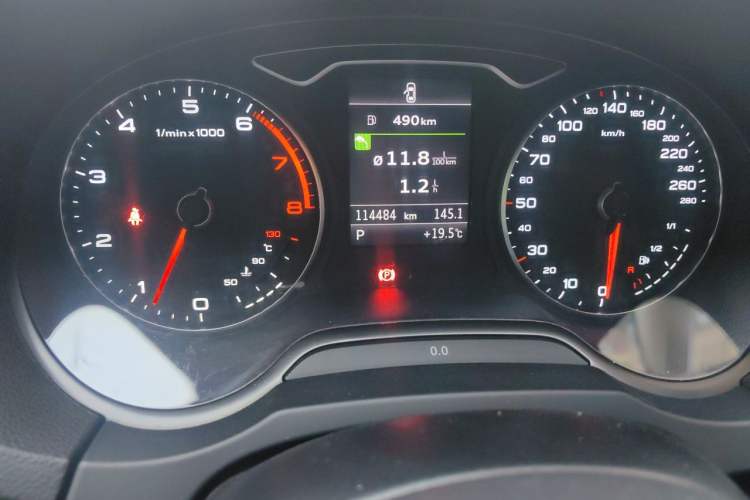 Used Audi A3 2014 Sportback 40 TFSI S line Comfort Model Odometer Close Up