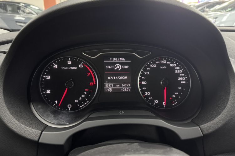 Used Audi A3 2014 Sportback 40 TFSI S line Luxury Model Odometer Close Up