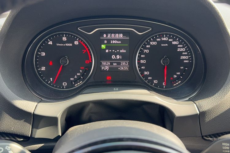 Used Audi A3 2014 Limousine 40 TFSI S line Comfort Model Odometer Close Up