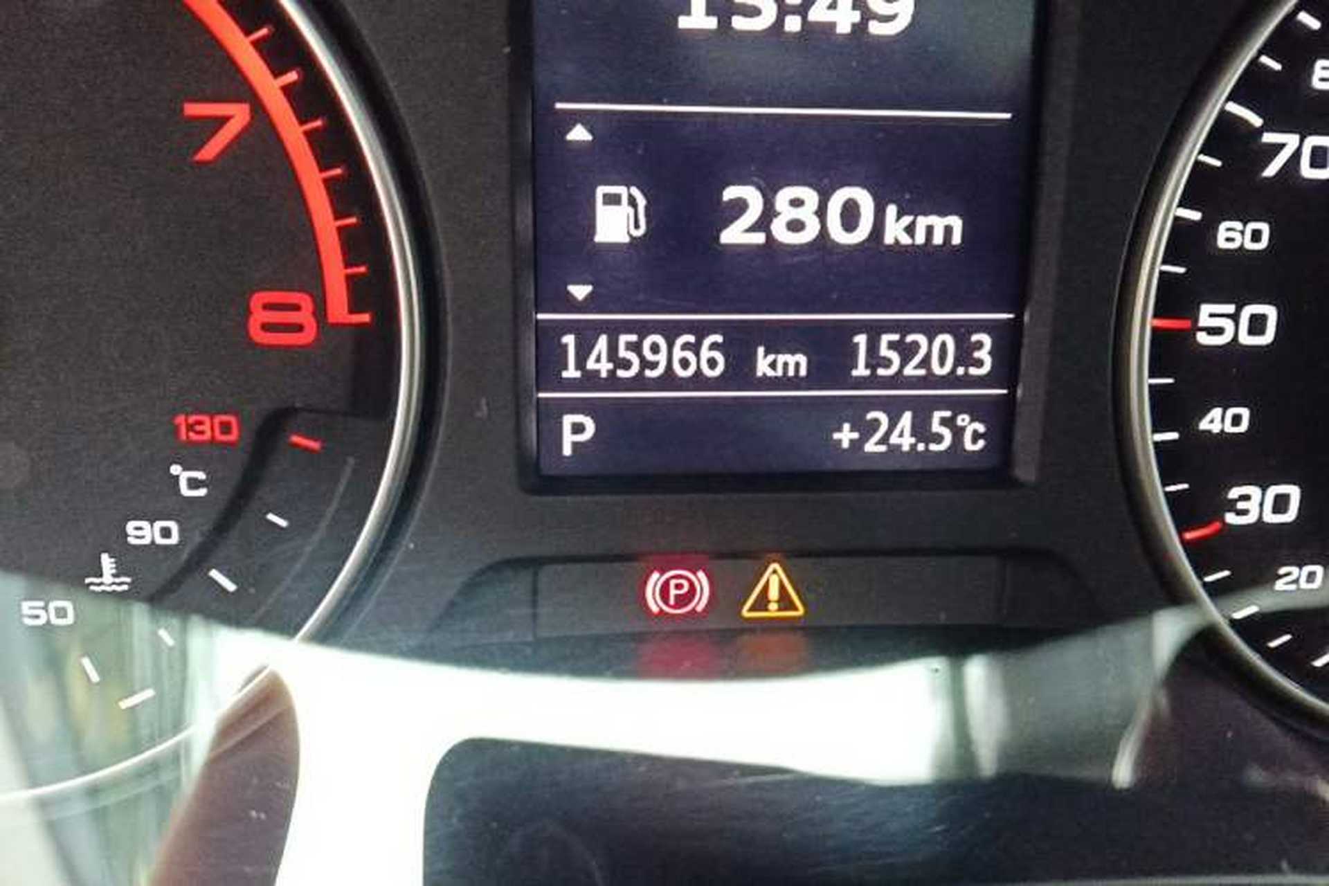 Used Audi A3 2014 Limousine 35 TFSI Automatic Comfort Model Odometer Close Up