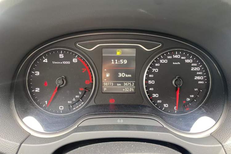 Used Audi A3 2014 Sportback 40 TFSI S line Comfort Model Odometer Close Up