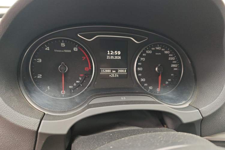 Used Audi A3 2014 Sportback 40 TFSI S line Comfort Model Odometer Close Up