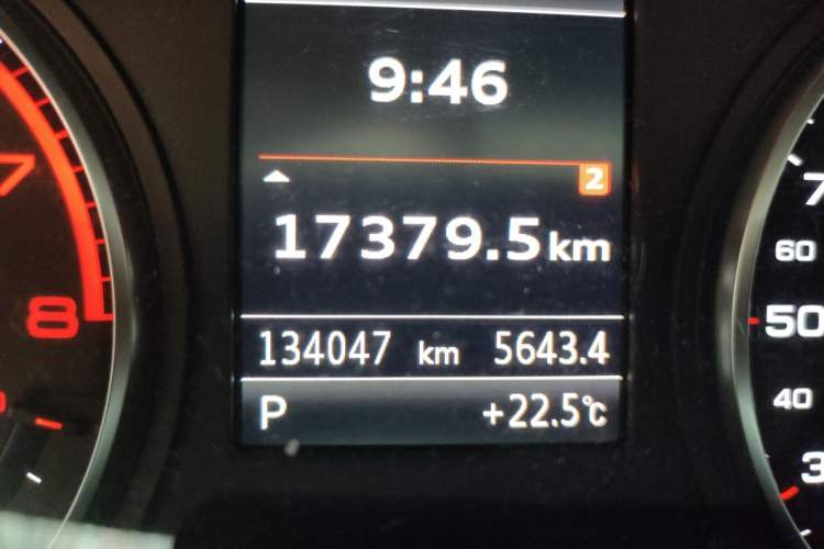 Used Audi A3 2014 Sportback 40 TFSI S line Luxury Model Odometer Close Up
