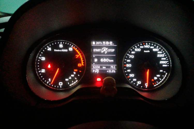 Used Audi A3 2014 Sportback 35 TFSI Automatic Comfort Model Odometer Close Up