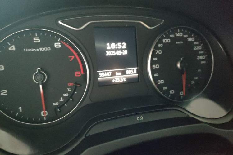 Used Audi A3 2014 Sportback 40 TFSI S line Comfort Model Odometer Close Up