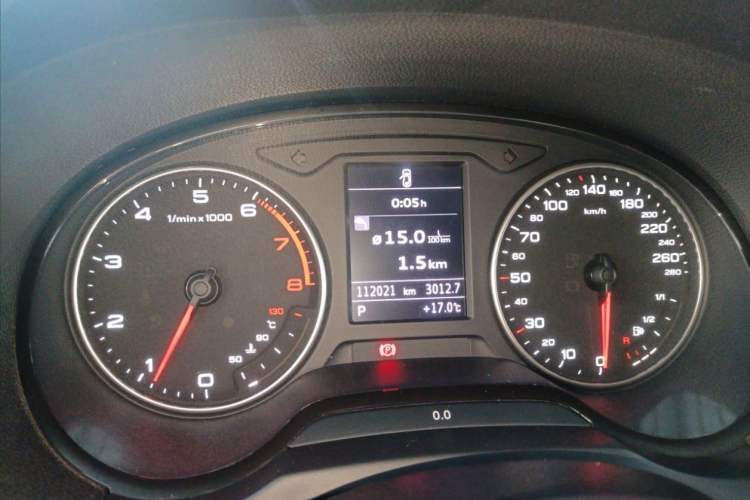 Used Audi A3 2014 Sportback 35 TFSI Automatic Comfort Model Odometer Close Up
