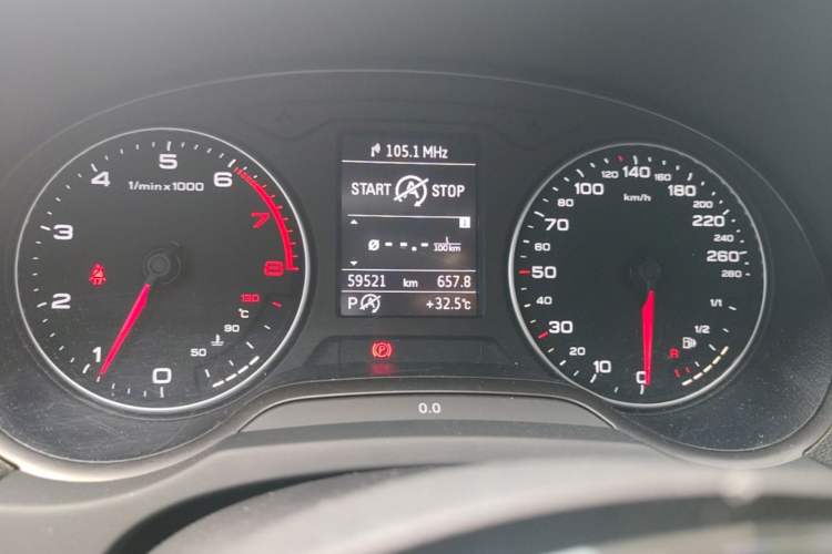 Used Audi A3 2014 Limousine 35 TFSI Automatic Comfort Model Odometer Close Up