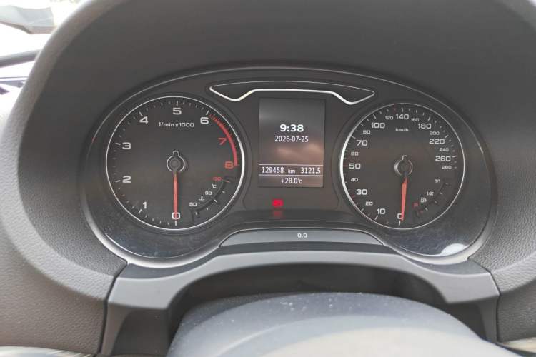 Used Audi A3 2014 Sportback 40 TFSI S line Comfort Model Odometer Close Up
