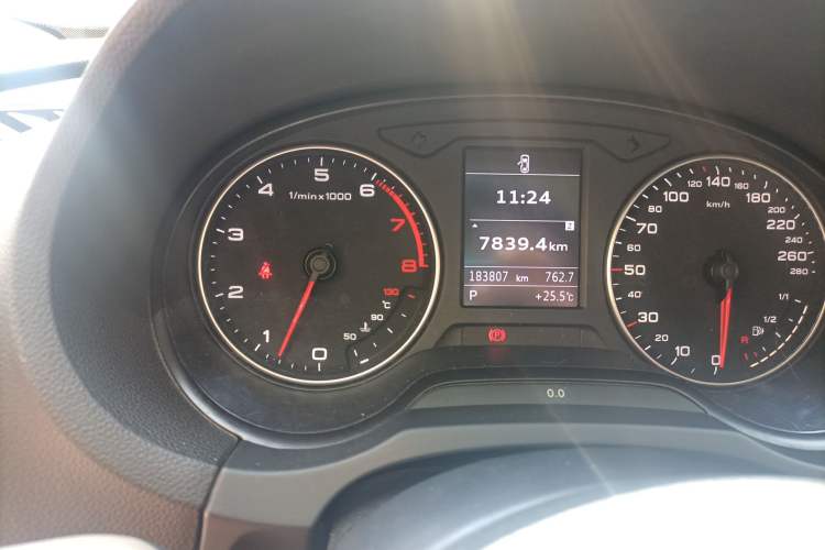 Used Audi A3 2014 Sportback 35 TFSI Automatic Comfort Model Odometer Close Up