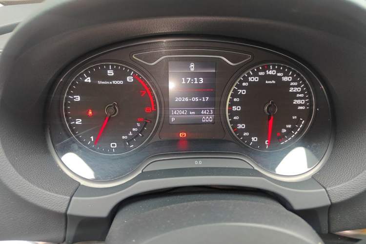 Used Audi A3 2014 Limousine 40 TFSI S line Comfort Model Odometer Close Up