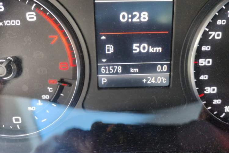 Used Audi A3 2014 Limousine 40 TFSI S line Comfort Model Odometer Close Up