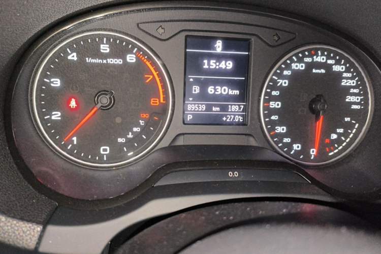 Used Audi A3 2014 Sportback 35 TFSI Automatic Comfort Model Odometer Close Up