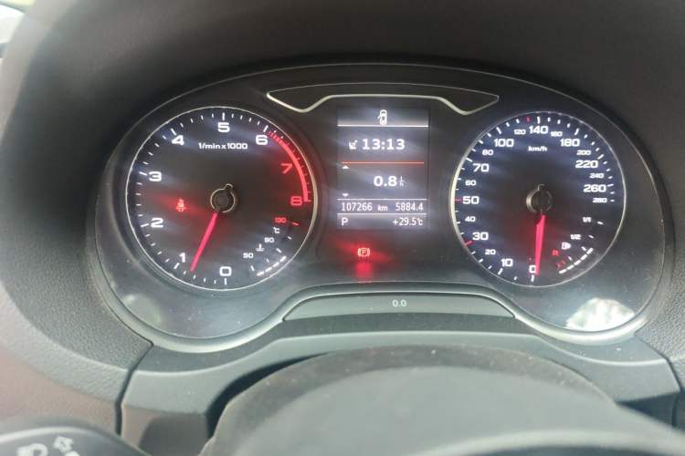 Used Audi A3 2014 Sportback 40 TFSI S line Luxury Model Odometer Close Up